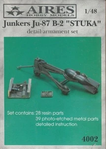 JUNKERS JU-87 B-2 STUKA DETAIL ARMAMENT SET 1/48 AIRES 4002 - PER KIT HASEGAWA - Foto 1 di 1