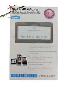 Digital AV Adapter iPad Camera Connection Kit iPhone4 iPod touch4 HDMI 30-Pinch - Bild 1 von 6
