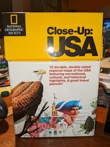 National Geographic Society Primer plano: EE. UU. Mapas Box Set AHORA NUEVO ACTUALIZADO - LIMPIO - Imagen 1 de 8