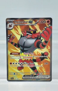 Pokemon TCG Incineroar ex 187/162 SV05: Temporal Forces Ultra Rare - Picture 1 of 2