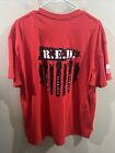 Nine Line T Shirt Adult  Red Text Logo Police Support Has Misprint 2 Side 3XL