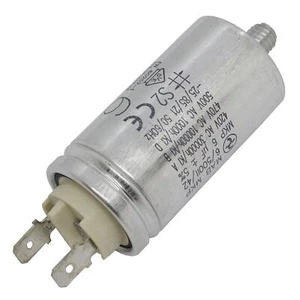 Anlaufkondensator Motorkondensator 6µF 470V 30x58mm Stecker 6,3x0,8mm Hydra MKP- - Bild 1 von 2