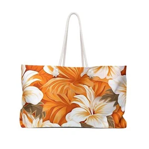 Sunset Blooms Floral Weekender Bag - Perfect for Travel and Beach Getaways - Picture 1 of 5