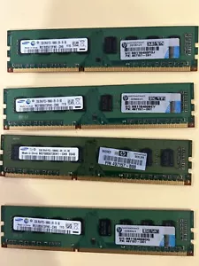 4 SAMSUNG 2GB/ 2RX8 PC3 10600U M378B5673FHO-CH 9 DESKTOP MEMORYTESTED - Picture 1 of 1