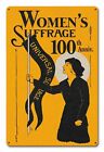 Femmes Suffrage 100th Anniversaire Métal Signe 18 " x 12 " ( PST )