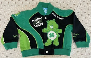 2010 Care Bears Toddler Jacket Coat 2T Good Luck Bear Happy Go Lucky Embroidered - Picture 1 of 18