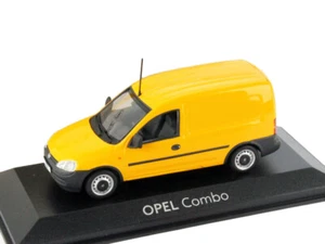 Opel Corsa Combo C Panel Delivery Van Yellow 2001 Minichamps 9162986 Dealer Box - Foto 1 di 2