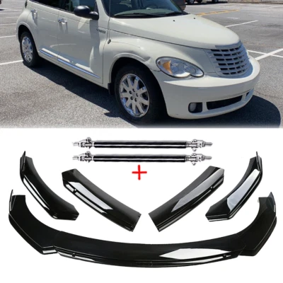 Front Bumper Lip Body Kit Spoiler Splitter Glossy Black For Chrysler PT Cruiser - Image 1 of 4