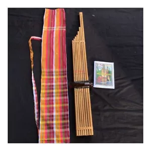 Khaen Bamboo Isan Laos Key Am Mouth Organ Musical Work Free Manual+Loincloth Bag - Picture 1 of 8