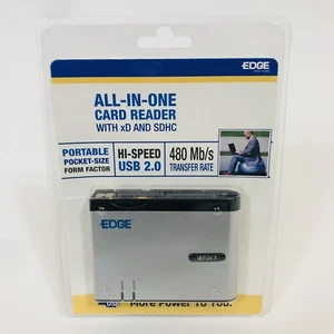 Edge Tech High USB 2.0 Portable All In One Card Reader Brand New Sealed - Afbeelding 1 van 3