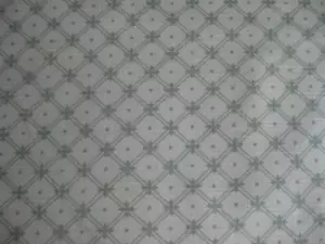 1+ Yd Laura Ashley Wickerwork Cotton Decorator Fabric Sage Green Lattice - Picture 1 of 13