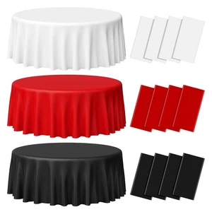 Mantel de fiesta 84 pulgadas mantel 6 piezas mantel para fiestas eventos 84 pulgadas - Imagen 1 de 22