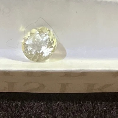 One Topacio Facetado Redondo 6x6x4mm 0.9ct Berilo Blanco Transparente Foto 1 de 3