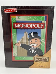 Monopoly Vintage Game Collection Edition Wooden Bookshelf Box Target Exclusive - Picture 1 of 4