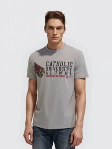 College T-Shirt Cardinals Catholic University Champion washed grey S Herren - Bild 1 von 4