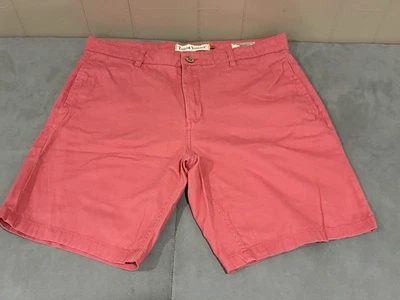 Pantalones Cortos Taylor Vintage Para Hombre 36 Greenwich Calce Ajustado 9" Entrepierna Coral Cómodos Elastizados Foto 1 de 4