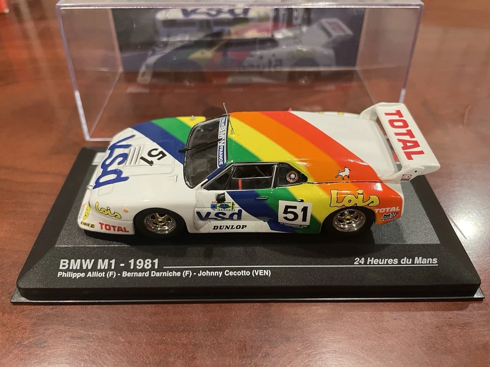 1/43 BMW M1 #51, 1981 Le Mans, Altaya - Image 1 of 1