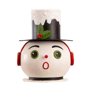Vintage Surprised Snowman Container by Bethany Lowe Designs - Picture 1 of 5