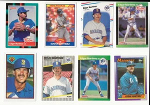 Edgar Martinez Rookie Card Lot-Topps/Fleer/Donruss/Bowman- 8 Edgar Martinez RC's - Picture 1 of 2