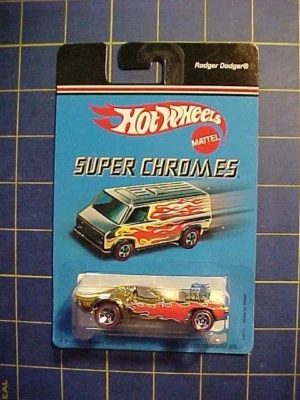 1/64 HOT WHEELS SUPER CHROMES GOLD RODGER DODGER!  NIP   RED LINE TIRES - Image 1 of 3