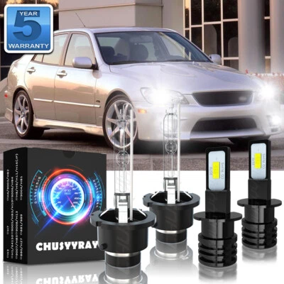 Para Lexus IS300 2003 2004 2005 HID/LED Faro Luz Baja + Kit Bombillas Antiniebla Foto 1 de 4