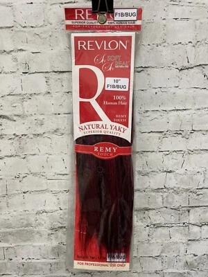 #F1B/BG Revlon 100 % cabello humano extensión de tejido 10" nuevo en paquete negro/borgoña Foto 1 de 4