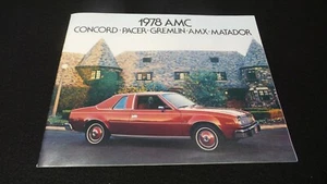 Vintage 1978 AMC Sales Brochure Concord Matador Gremlin AMX Pacer 35 Pages - Picture 1 of 12