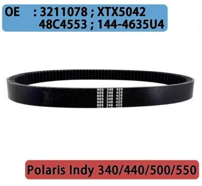 3211078 3211080 3211115 3211122 Drive Belt for Polaris Classic 500 600 XC SP 700 - Image 1 of 4
