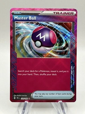 Master Ball 153/162  ACE SPEC Rare SV05: Temporal Forces Pokemon TCG - Image 1 of 2