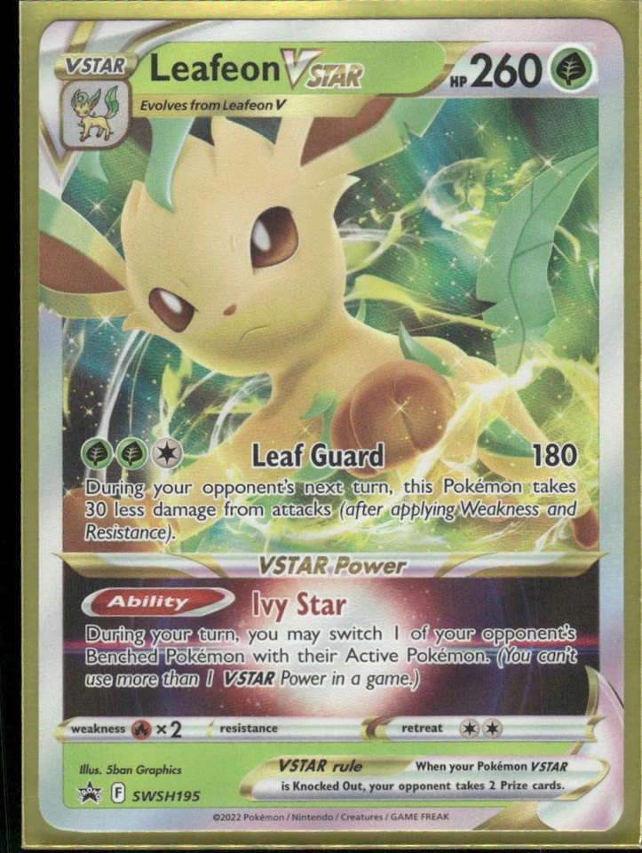 #SWSH195 Leafeon VSTAR SWSH: Sword & Shield Promo Cards - Image 1 of 1
