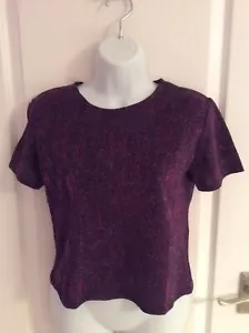 LOVELY ONE & ONLY PURPLE SPARKLY TOP SIZE XS BOUGHT FROM URBAN OUTFITTERS - Picture 1 of 2