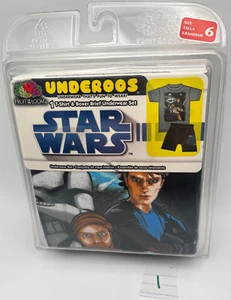 NEW 2008 Star Wars "THE CLONE WARS" Underoos Set T-SHIRT & BOXERS Size 6 - Picture 1 of 4