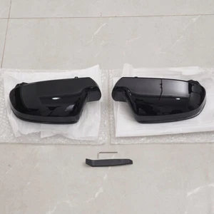 1Pair Black Mirror Cover Cap w/Lane Assist For Audi A4 B85 S4 11~16 A3 8P A5 S5 - Picture 1 of 9