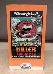 Attack of the Killer Tomatoes (VHS, 1981) Media Orange New Sealed RARE - Picture 1 of 5