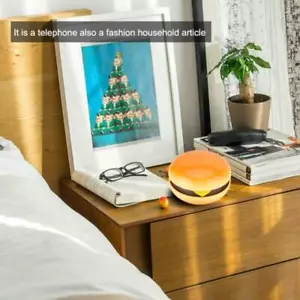 Hamburger Nowość Przewodowy telefon stacjonarny Śliczny Burger House Phone - Zdjęcie 1 z 8