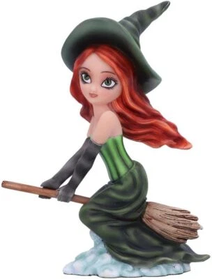 Nemesis Now Willow Witch Figurine, Green, 16cm