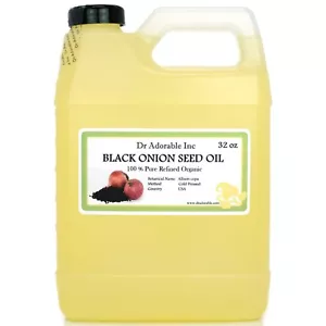 Premium Onion Seed Oil Organic Natural Hair Care Hair Treatment Cold Pressed - Picture 1 of 26