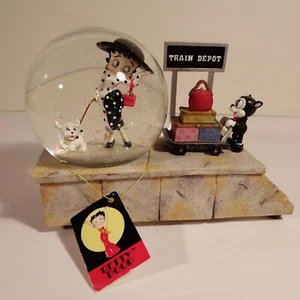 Betty Boop Train Depot Snowglobe Chattanooga Choo Choo Music Box by Westland VGC - Picture 1 of 19
