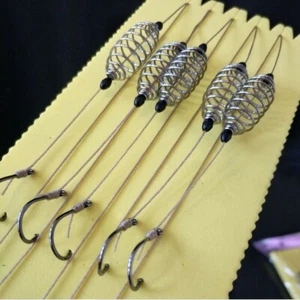 5PCS Wire Method Carp Fishing Feeder Swim Feeders Spring Lead Sinkers - Picture 1 of 3