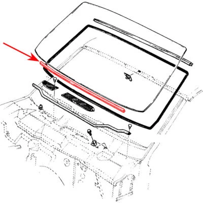 1970-76 Windshield Strip Torino Thunderbird Galaxie Montego Monterey New - Image 1 of 3