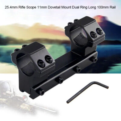 One Piece 25.4mm HI Rifle Scope Mount Dual 1'' Ring 11mm Dovetail Rail 100mm UK - Image 1 of 4