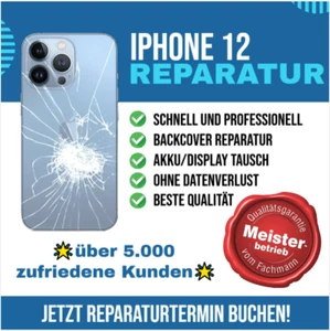 iPhone 12 Backcover Reparatur LASERTECHNIK Rückseite Glas Akkudeckel - Bild 1 von 11