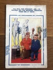 Bamforth “Comic” Series No 994 Statue Vine Leave Rather You Wear Trousers