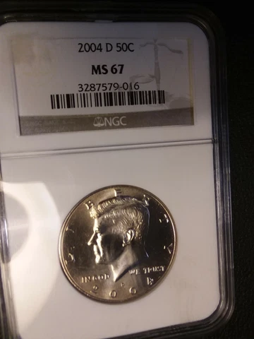 2004-D KENNEDY NGC MS67 BUSINESS STRIKE HALF DOLLAR *** NEAR PERFECT - RARE *** Cover