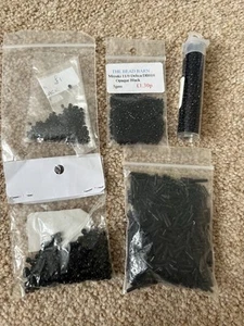 Black Seed Bead Bundle For Jewellery Making - Picture 1 of 5
