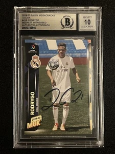 2019-20 Panini Megacracks MGK La Liga #418 Rodrygo Rookie Rc Auto Signed BGS 10 - Picture 1 of 1