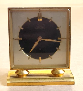 Vintage ANGELUS 947 Swiss Mechanical Wind Up 8 Day Alarm Clock Works - Picture 1 of 9