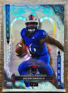 Jalon Daniels Rookie 1/1 White Negative Silver Holo WIld Card 7 Karten Jokers Wild - Bild 1 von 2