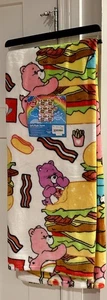Care Bears Blanket 50X70 Burgers Bacon Hot Dogs Fries Soft Plush Throw  - Picture 1 of 4