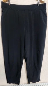 Athleta Brooklyn mittelhohe Knöchelhose Gr. 18 schwarz leichte Jogginghose zum Überziehen gebraucht, in einwandfreiem Zustand - Bild 1 von 7